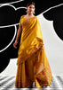 Golden Yellow Woven Tissue Silk Saree