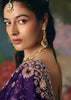 Rich Purple Embroidered Designer Saree