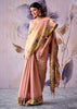 Rose Pink Woven Tissue Silk Saree