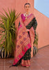 Dark Green Woven Paithani Silk Saree