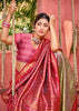 Olive Green Woven Kanjivaram Silk Saree
