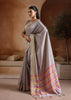 Iris Purple Woven Banarasi Silk Saree