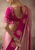 “Exclusive Offer” : Sweet Pink Woven Banarasi Satin Silk Saree