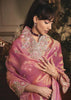 Dusty Pink Tissue Organza Designer Saree
