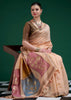 Peach Woven Cotton Jamdani Saree