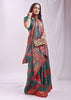 Teal Green Woven Linen Cotton Saree