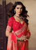 Princess Pink Woven Soft Silk Saree