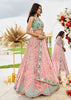 Elegant Pink Tissue Embroidered Wedding Lehenga