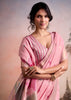 Blush Pink Woven Linen Cotton Silk Saree