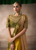 “Exclusive Offer” : Yellow & Olive Woven Banarasi Satin Silk Saree