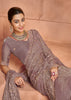 Aura Purple Designer Tissue Silk Saree