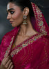 Raspberry Pink Embroidered Designer Saree