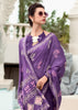 Magic Purple Printed Cotton Silk Saree