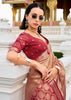Sand Beige Woven Tissue Silk Saree