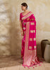 Princess Pink Woven Banarasi Silk Saree