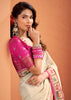Off White Woven Banarasi Patola Silk Saree