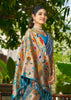 Sky Blue Woven Paithani Silk Saree