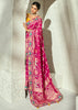 Magenta Pink Embroidered Georgette Bandhej Saree