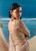 Beige Satin Organza Embroidered Saree