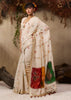Off White Woven Cotton Silk Saree