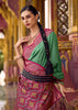 Ming Green Woven Banarasi Silk Saree