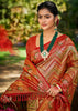 Festive Red Dual Tone Woven Banarasi Silk Saree
