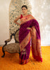 Dance of Peacocks: Katan Silk Paithani Saree with Festive Border in the Shades of Purple