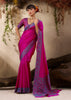 Wine Purple Woven Kanjivaram Silk Saree