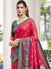 Aurora Red Woven Patola Silk Saree