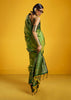 Pista Green Woven Banarasi Silk Saree