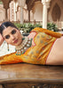 Yellow & Pink Banarasi Silk Embroidered Lehenga