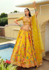 Haldi Yellow Embroidered Stitched Designer Lehenga