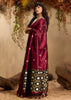 Rich Maroon Woven Cotton Silk Saree