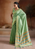 Summer Green Woven Banarasi Silk Saree