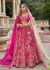 Bright Pink Heavy Embroidered Designer Lehenga