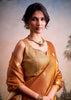Marigold Yellow Woven Tissue Silk Saree