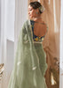 Saga Green Designer Silk Saree