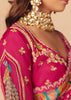 Princess Pink Designer Embroidered Saree