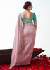 Delight Pink Embroidered Designer Tissue Saree