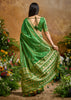 Sage Green Woven Banarasi Silk Saree