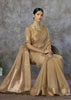 Glided Ivory Woven Cotton Saree