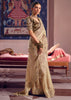 Safari Beige Embroidered Tissue Designer Saree