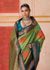Mint Green Dual Tone Bronze Zari Woven Banarasi Silk Saree