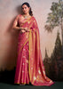 Blush Pink Woven Tissue Silk Saree