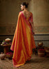 Burnt Orange Woven Kanjivaram Silk Saree