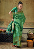 Sea Green Woven Banarasi Silk Saree