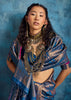 Victoria Blue Banarasi Silk Saree