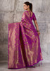 Magenta Purple Woven Kanjivaram Silk Saree