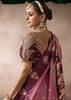 “Exclusive Offer” : Mauve Pink Woven Banarasi Satin Silk Saree