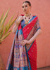 Queen Pink Woven Paithani Silk Saree